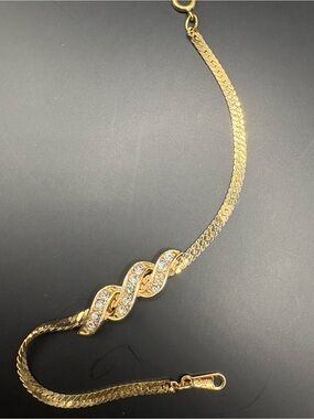 Avon Gold Crystal Twist Bracelet